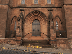Entrance to the Barony Hall from Rottenrow Street