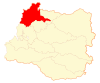 Location of Mariquina commune in Los Rios Region