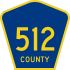 County Route 512 marker