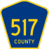 County Route 517 marker