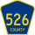 County Route 526 marker