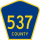 County Route 537 marker