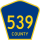 County Route 539 marker