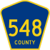 County Route 548 marker