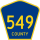 County Route 549 marker
