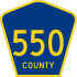 County Route 550 marker