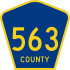 County Route 563 marker