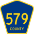 County Route 579 marker