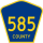 County Route 585 marker