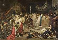 Sack of Rome, by Amérigo Aparicio, 1884