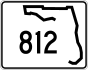 State Road 812 marker