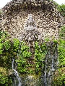 16th-century fountain of Diana Efesina, at Villa d'Este, Tivoli, Lazio, Italy