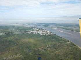 Aerial view of Fort Severn, Summer 2015