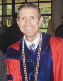 Dr. Frank Lazarus, President Emeritus of the University of Dallas.