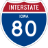 Interstate 80 marker