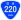 National Route 220 shield