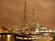 Jeanie Johnston, moored off Custom House Quay, Dublin