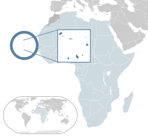Location of Cape Verde (dark blue)– in Africa (light blue & dark grey)– in the African Union (light blue)