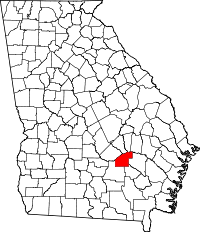 State map highlighting Jeff Davis County