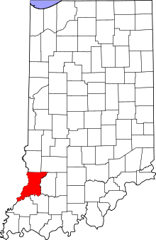 State map highlighting Knox County