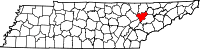 State map highlighting Anderson County