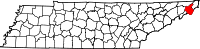 State map highlighting Carter County