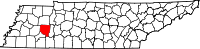 State map highlighting Henderson County