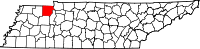 State map highlighting Henry County