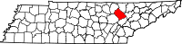 State map highlighting Morgan County