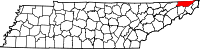 State map highlighting Sullivan County