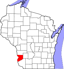 State map highlighting Crawford County