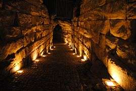 Nightly Ancient Roman theatre, Plovdiv, Bulgaria 7.jpg