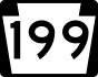 PA Route 199 marker