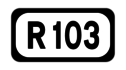 R103 road shield}}