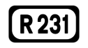 R231 road shield}}