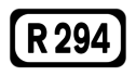 R294 road shield}}