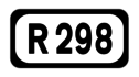 R298 road shield}}