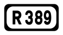 R389 road shield}}