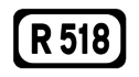 R518 road shield}}