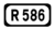 R586 road shield}}