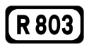 R803 road shield}}