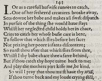 Detail of old-spelling text