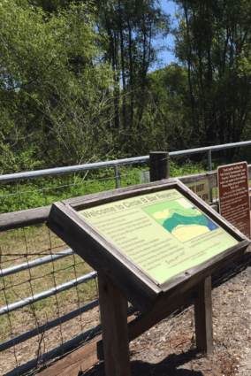 The entrance to the Circle Bar B Reserve from the Fort Fraser-Circle Bar B connector trail.png