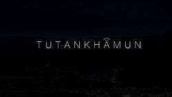 Series title over a darkenend Egyptian landscape