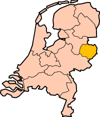 Location of Twente (Yellow)