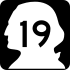 State Route 19 marker